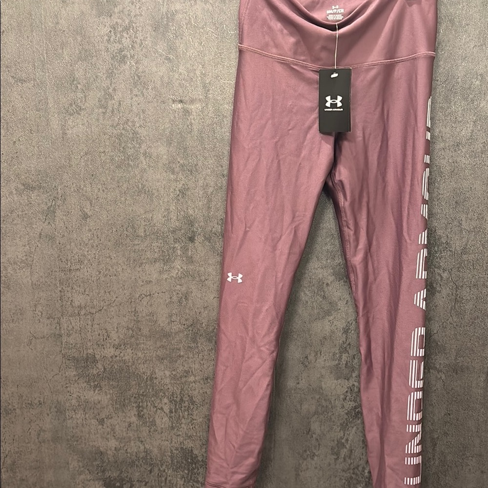 Under Armour Mauve Leggings with Logo